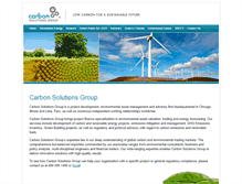 Tablet Screenshot of carbonsolutionsgroup.com